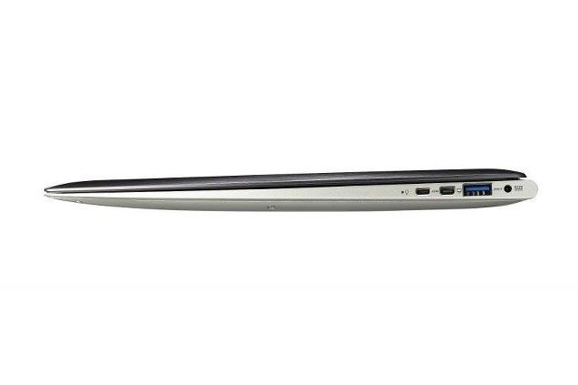 If you want to connect an external display to the Zenbook, you have to use either the micro VGA or micro HDMI port.