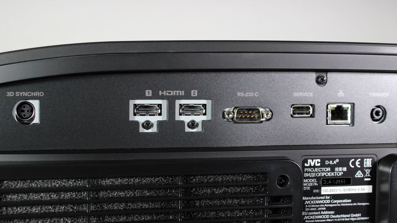 JVC DLA-NZ800 rear panel ports