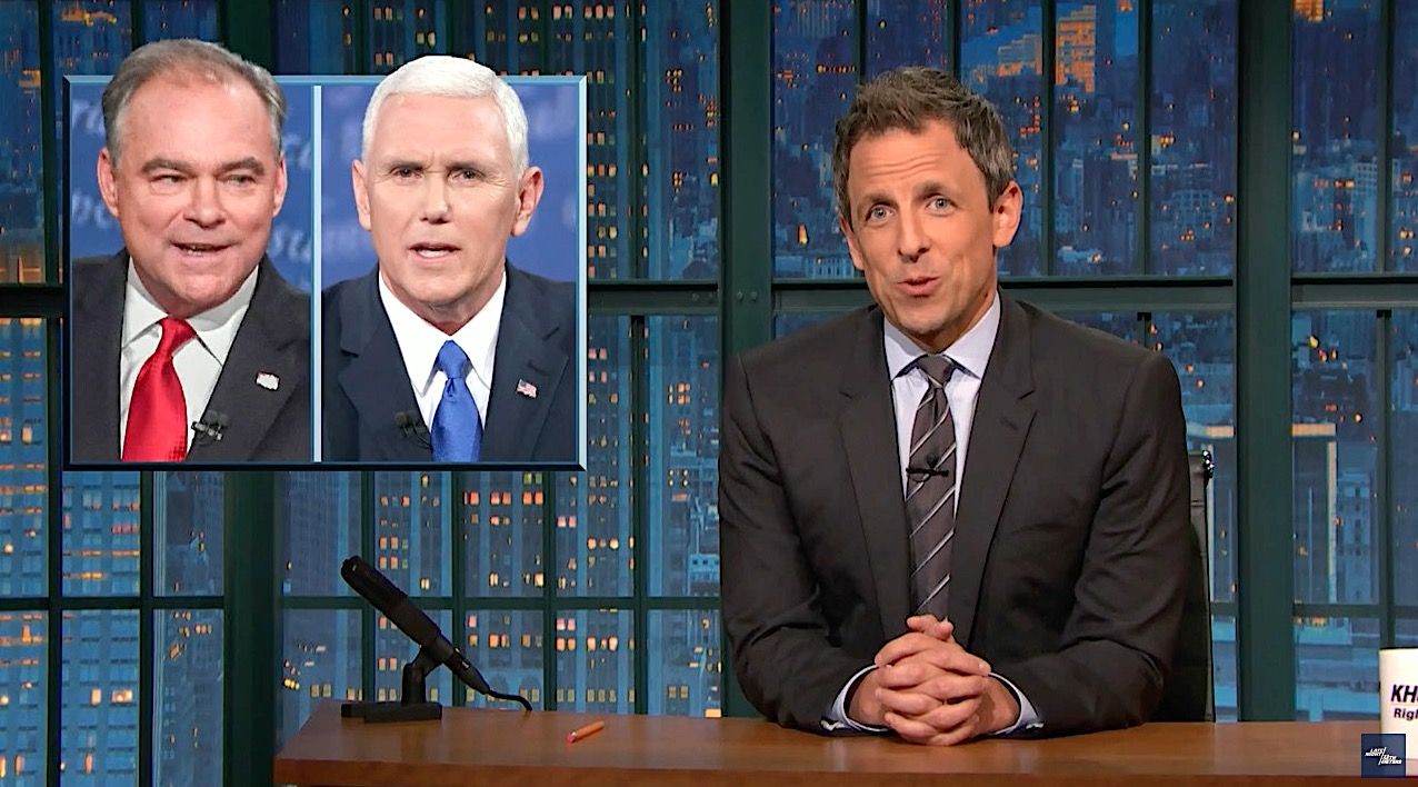 Seth Meyers recaps VP debate