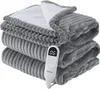 Bedsure Soft Ribbed Fleece Heated Blanket