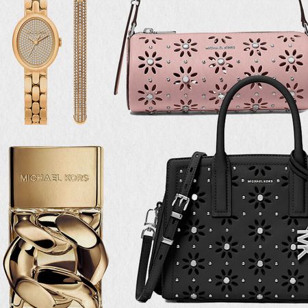 Collage of Michael Kors Mother's Day Gifts