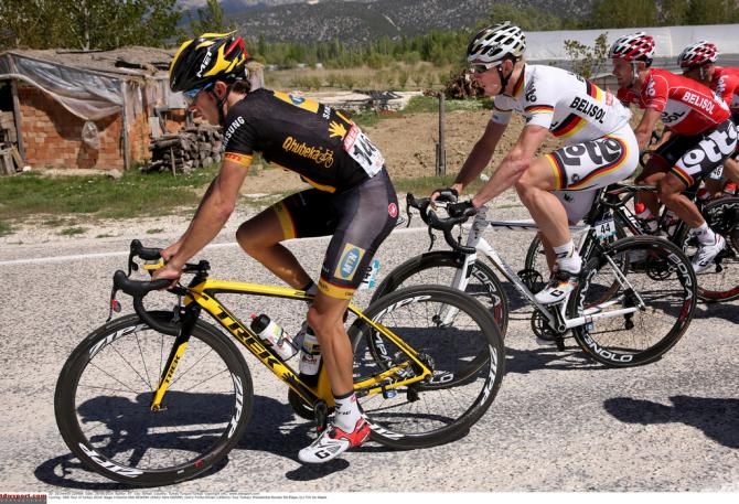 Linus Gerdemann (MTN-Qhubeka) with Andre Greipel