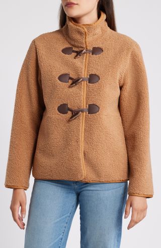 Sam Edelman, Toggle Front Faux Shearling Jacket