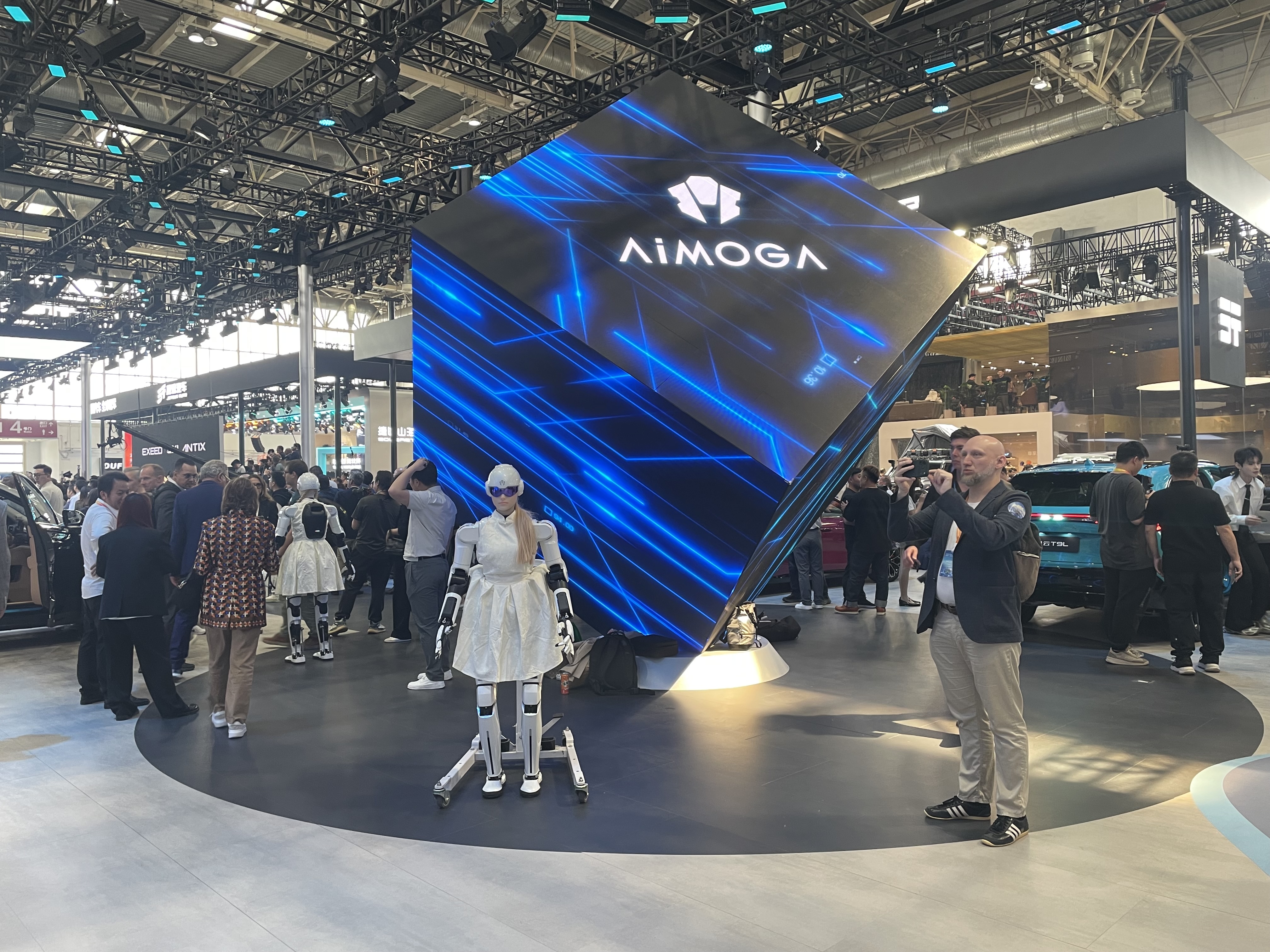 The AiMoga robot display