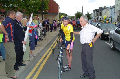 Dan Martin with John Richards Junior Tour of Wales