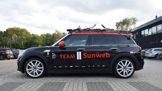 Team Sunweb's Mini Cooper Clubman SD team car