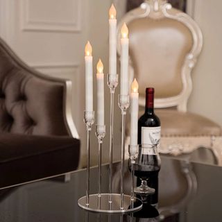 Clear Taper Candle Holders