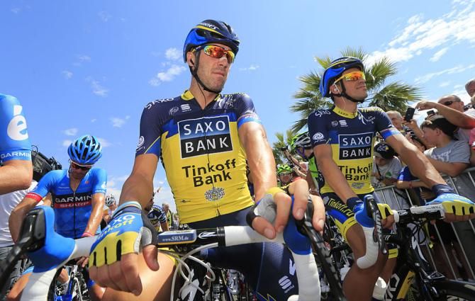 Matteo Tosatto and Alberto Contador (Team Saxo - Tinkoff)