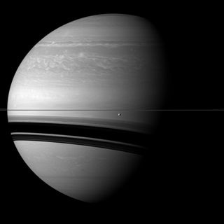 Tethys and Wide Shadows on Saturn