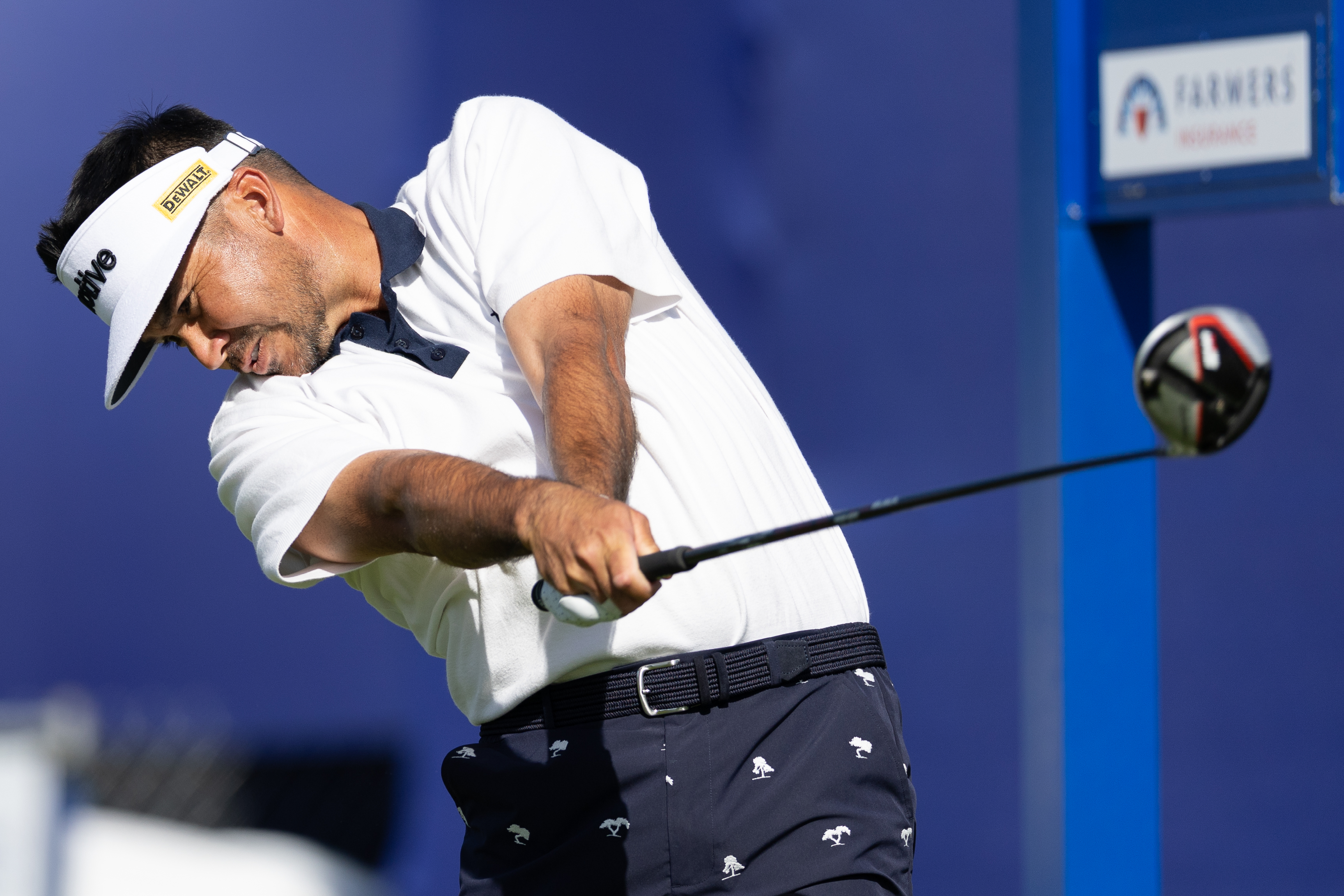 Jason Day hits a driver off the tee
