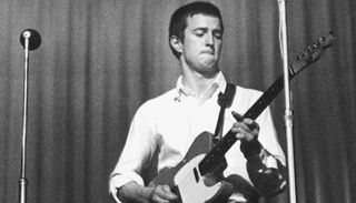Eric Clapton performs onstage with the Yardbirds in Brighton, England on June 11, 1964