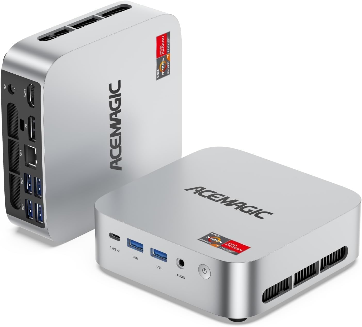 Acemagician M1 Mini Pc, Amd Ryzen 7 6800h (8c/16t, Up to 4.7ghz), 16gb Ddr5 512gb M.2 Ssd Windows 11 Pro Mini Pc With Amd Radeon 680m | 4k Triple Display | Type-C | Wifi6 | Bt5.2