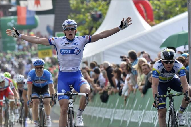 Arnaud Demare (FDJ) won for the sixth time in 2013 with a stage win at the Tour de Suisse