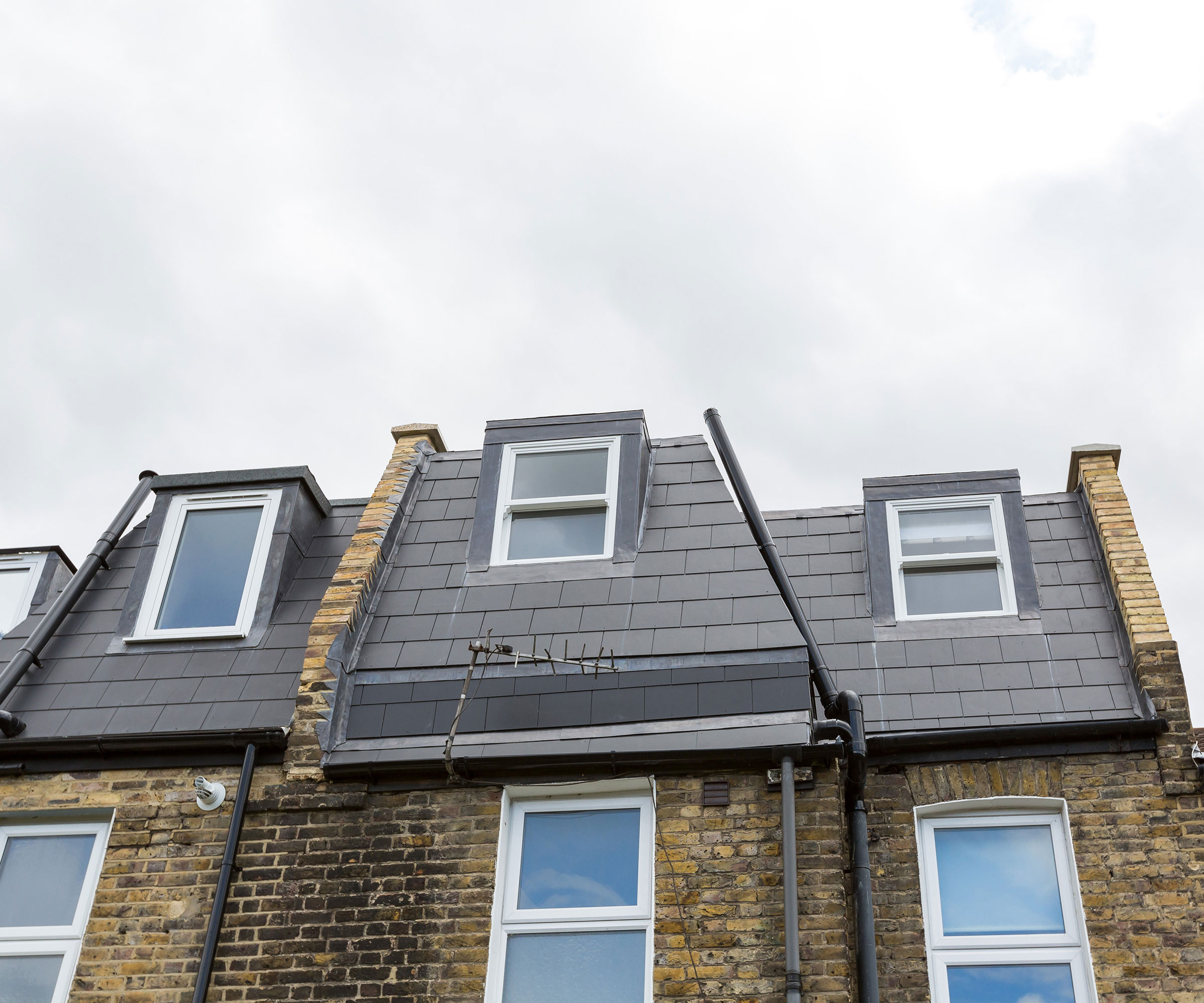 slate clad mansard loft conversion