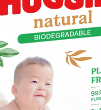 Huggies Natural Biodegradable Baby Wipes (8x48 pack) - £8 | Boots