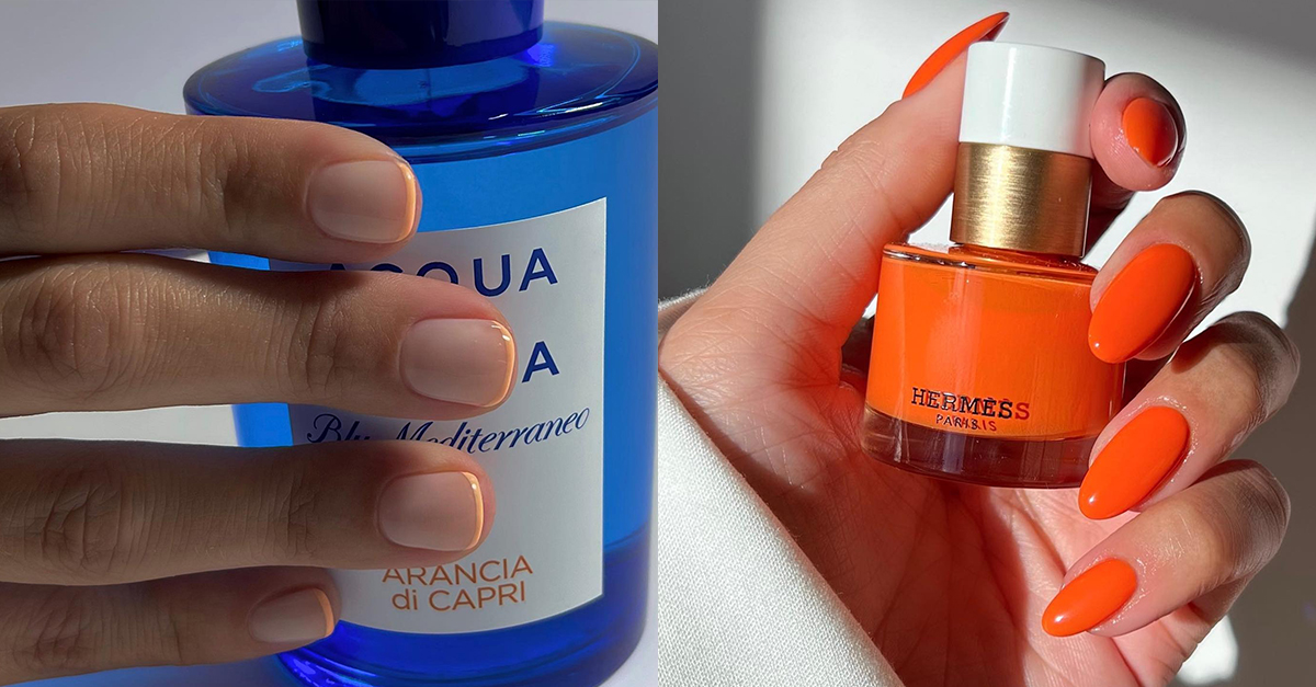 17 Orange Nail Designs We’re Taking to the Salon