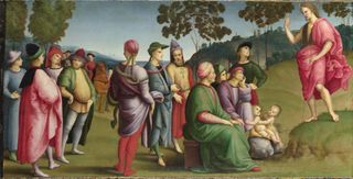 Raphael's Saint John the Baptist Preaching