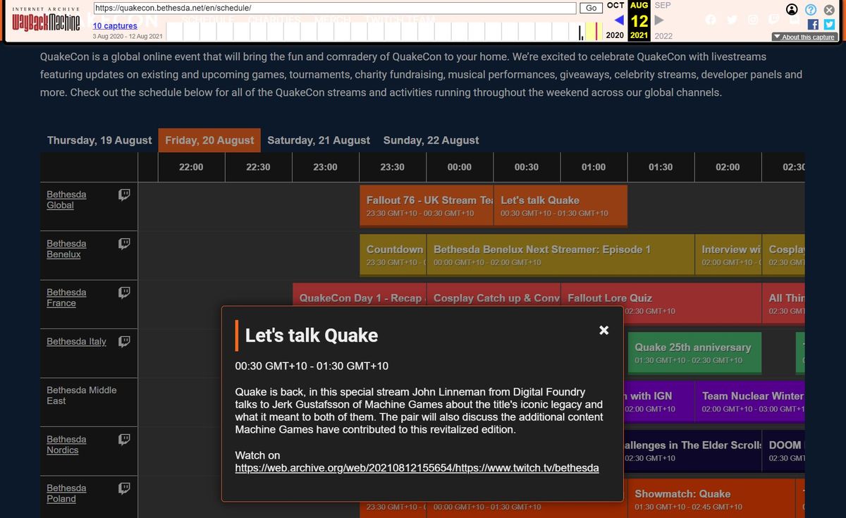 QuakeCon 2021 schedule briefly mentioned a 'revitalized' Quake PC Gamer