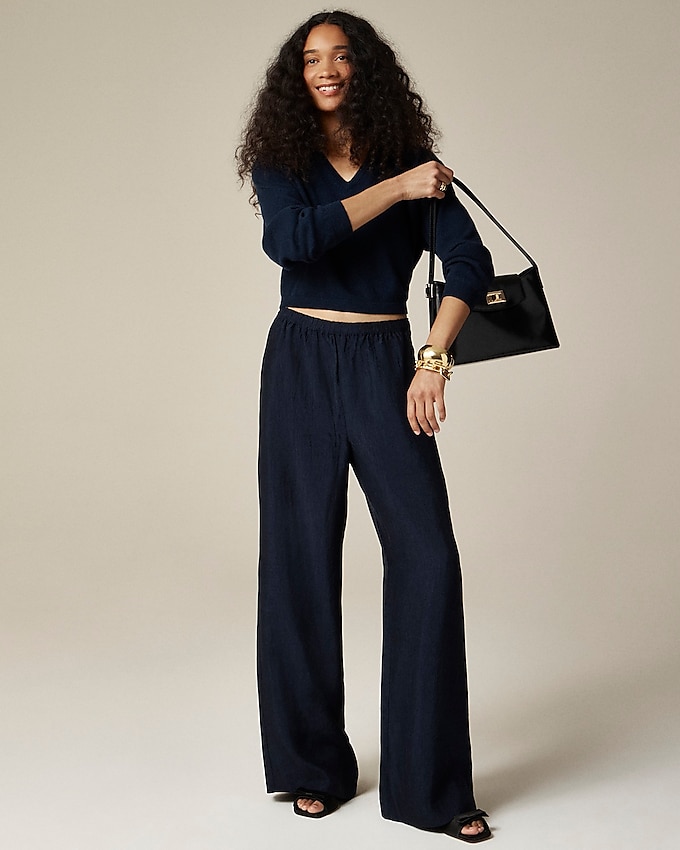 Stratus Pant in Textured Satin