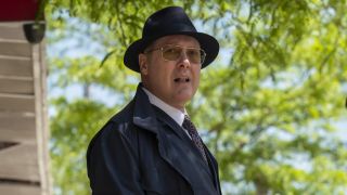 Red Reddington in sunglasses outdoors in the blacklist season 8