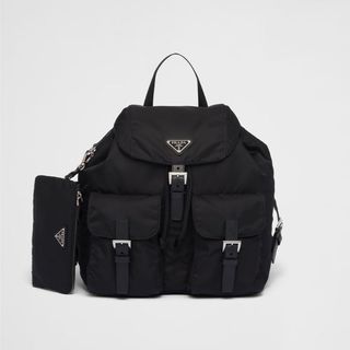 Re-Nylon medium backpack with pouch