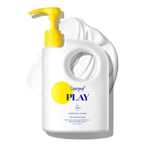 Supergoop! Play Everyday Lotion Spf 50 - Broad Spectrum Body &amp;amp; Face Sunscreen - Great for Active Days - Fast Absorbing, Water &amp;amp; Sweat Resistant - 18 Fl Oz