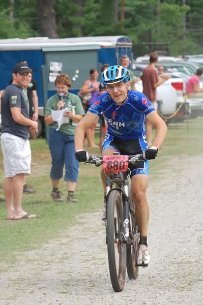 Christian Tanguy (Team CF) gives it everything he's got to take the win at the Hampshire 100