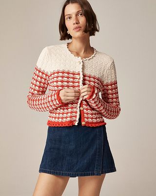 Textured Crochet Lady Jacket