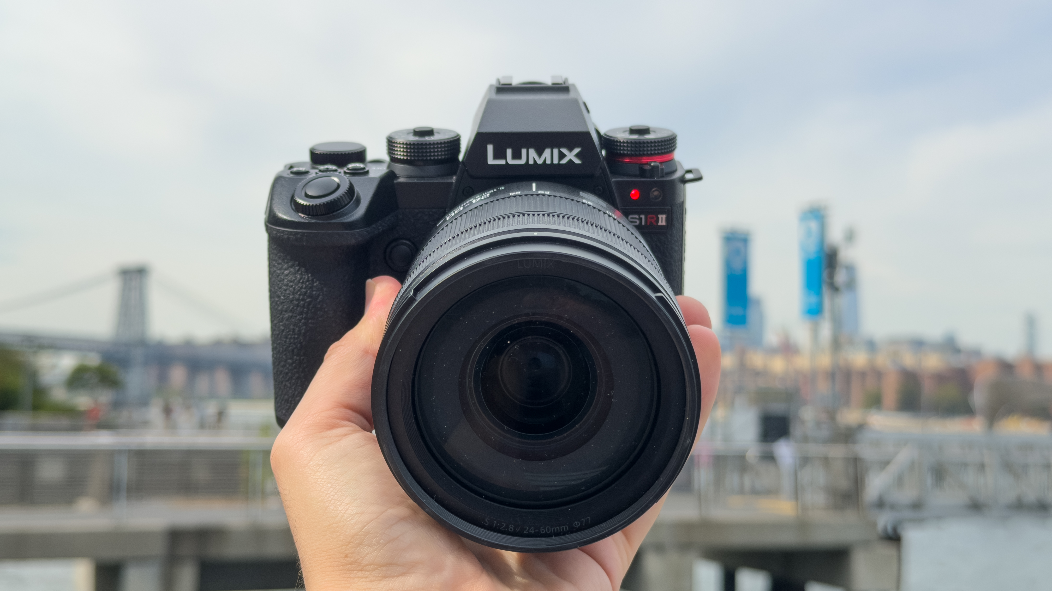 Panasonic Lumix S1R II - Holding in hand
