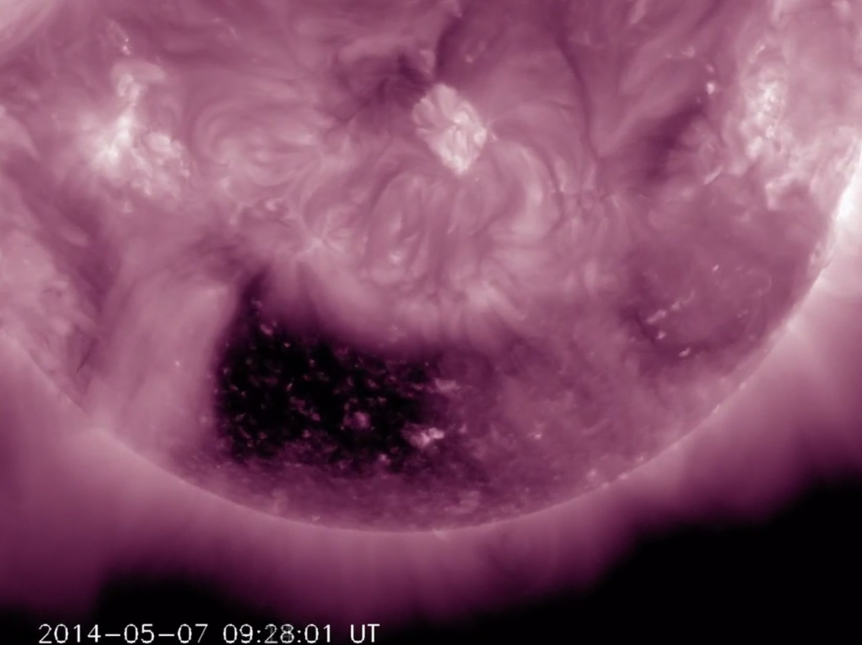 Square-Shaped Coronal Hole