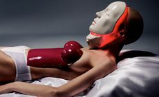 Carlijn Jacobs photography showing woman in mask, part of ‘Sleeping Beauty' exhibition at Foam, Amsterdam