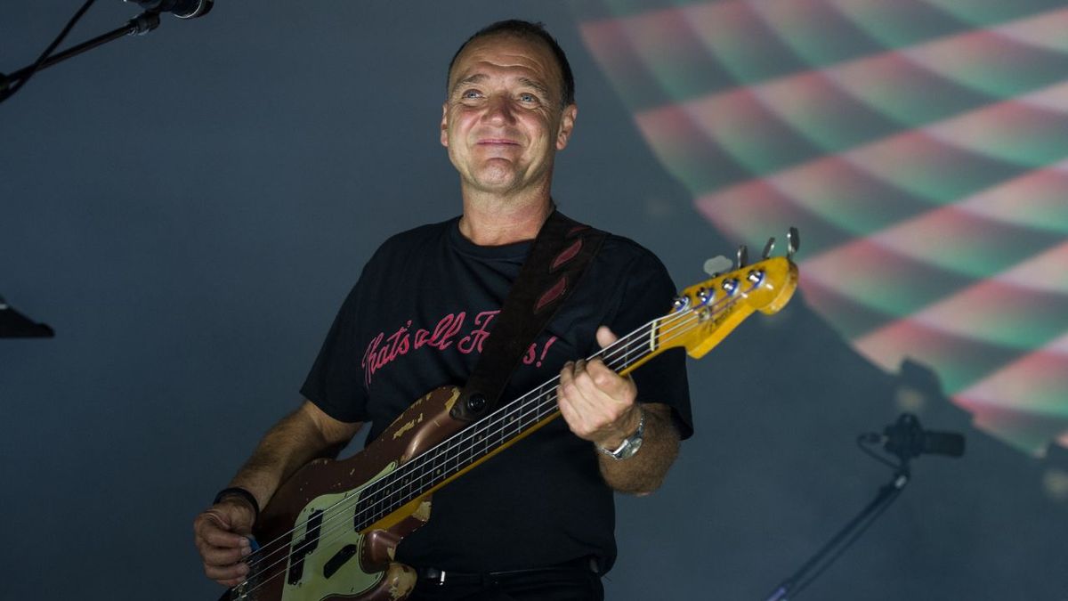 Guy Pratt performs at Pula Arena on September 12, 2015 in Pula, Croatia.