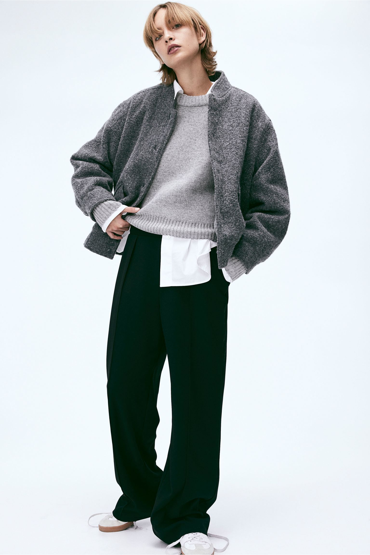 H&M, High-Waisted Tailored Trousers