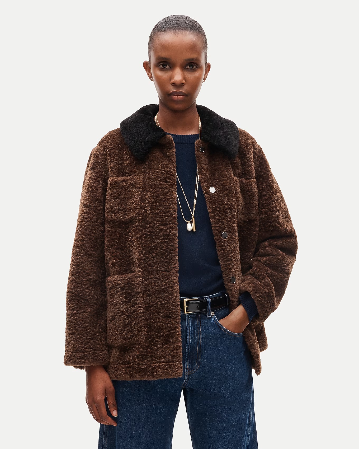 J.Crew, Women's 1986 Barn Jacket&amp;trade; in Faux Shearling