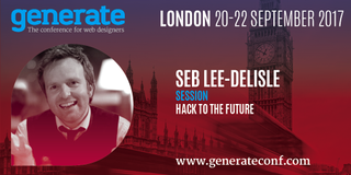 Seb will open the fifth annual Generate London conference - expect super bright LEDs, electronics and, of course, lasers