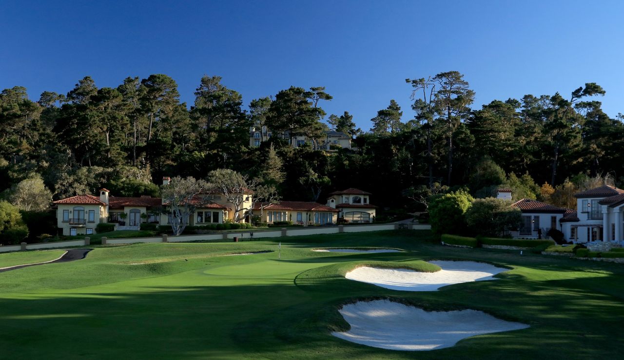 The 11th green at Pebble Beach