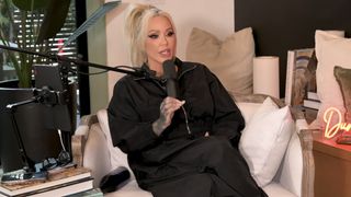 Bunnie Xo conducts an interview on the Dumb Blonde Podcast.