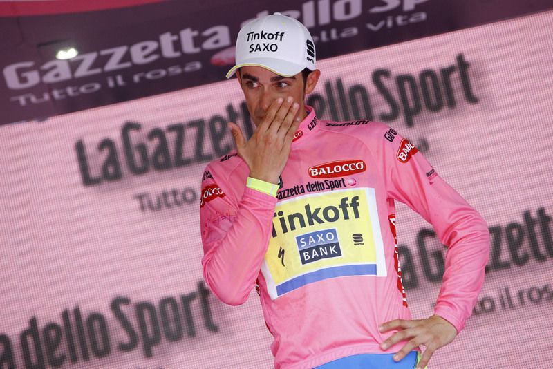 The emotion gets to Alberto Contador