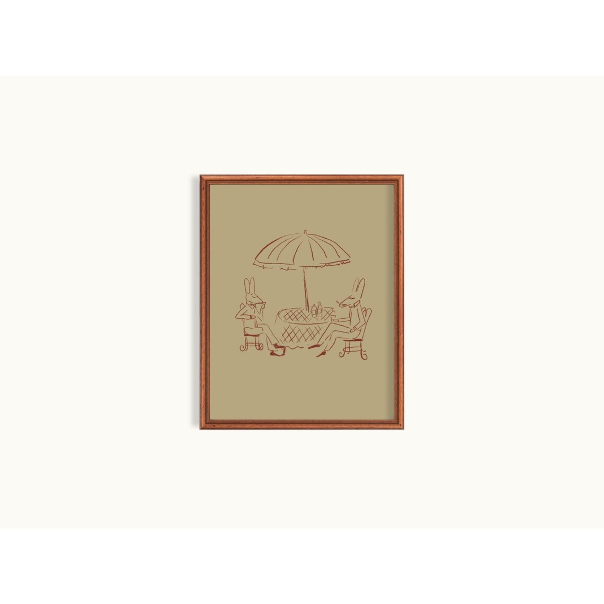 Etsy, Bemelmans Inspired Sketch Art Print