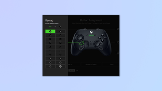 Screenshot of the Razer Controller App for Windows and Xbox with the Razer Wolverine V3 Pro connected