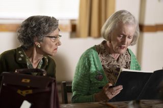 Mrs Clam and Miss Thimble in Sister Boniface Mysteries.