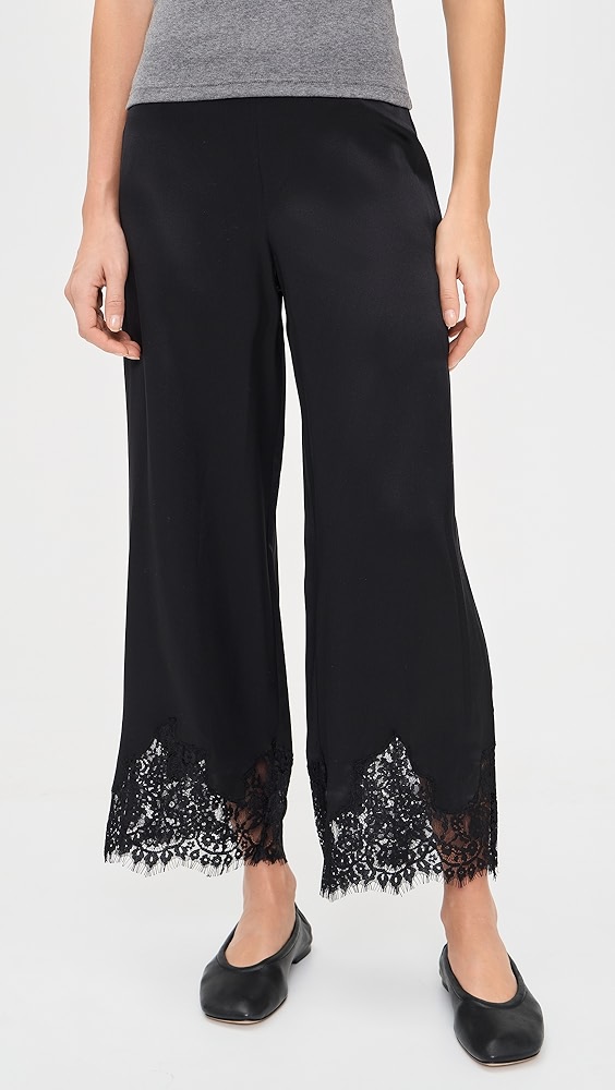 Carolina Silk Pants - Black