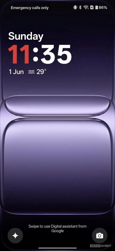 lockscreen shortcut for Gemini on the OnePlus 13s