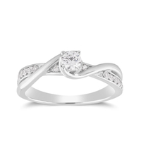 18ct White Gold 1/3ct Forever Diamond Ring: £1250