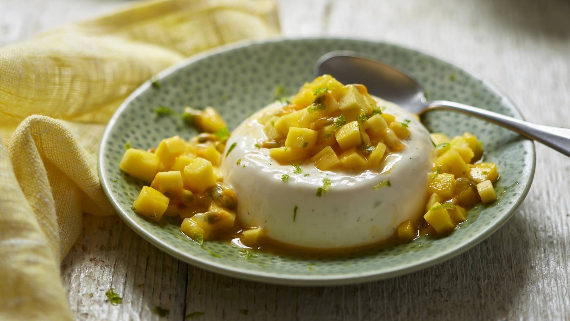 Coconut milk panna cotta recipe