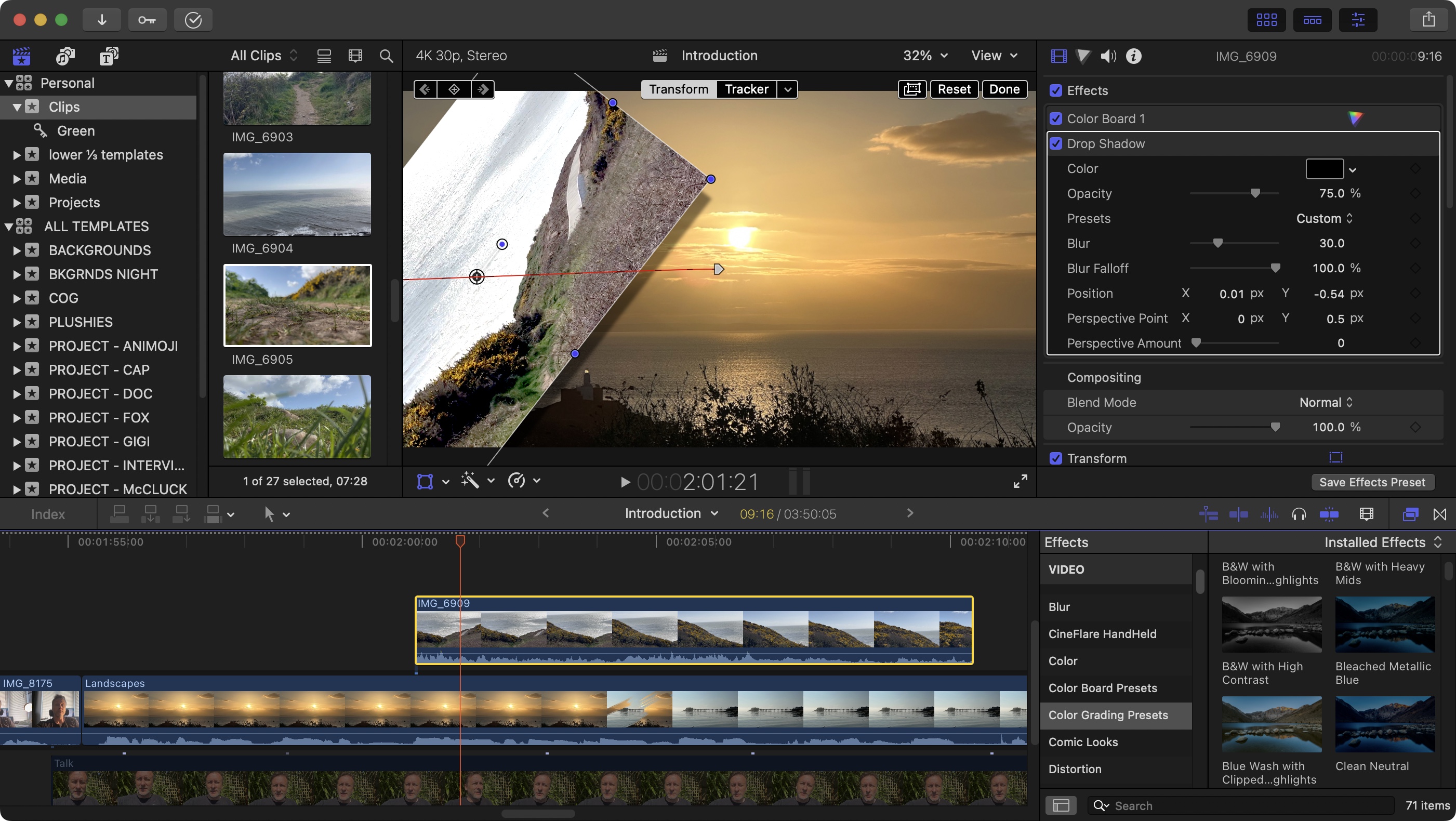 Screenshot of Final Cut Pro 11.1 in action