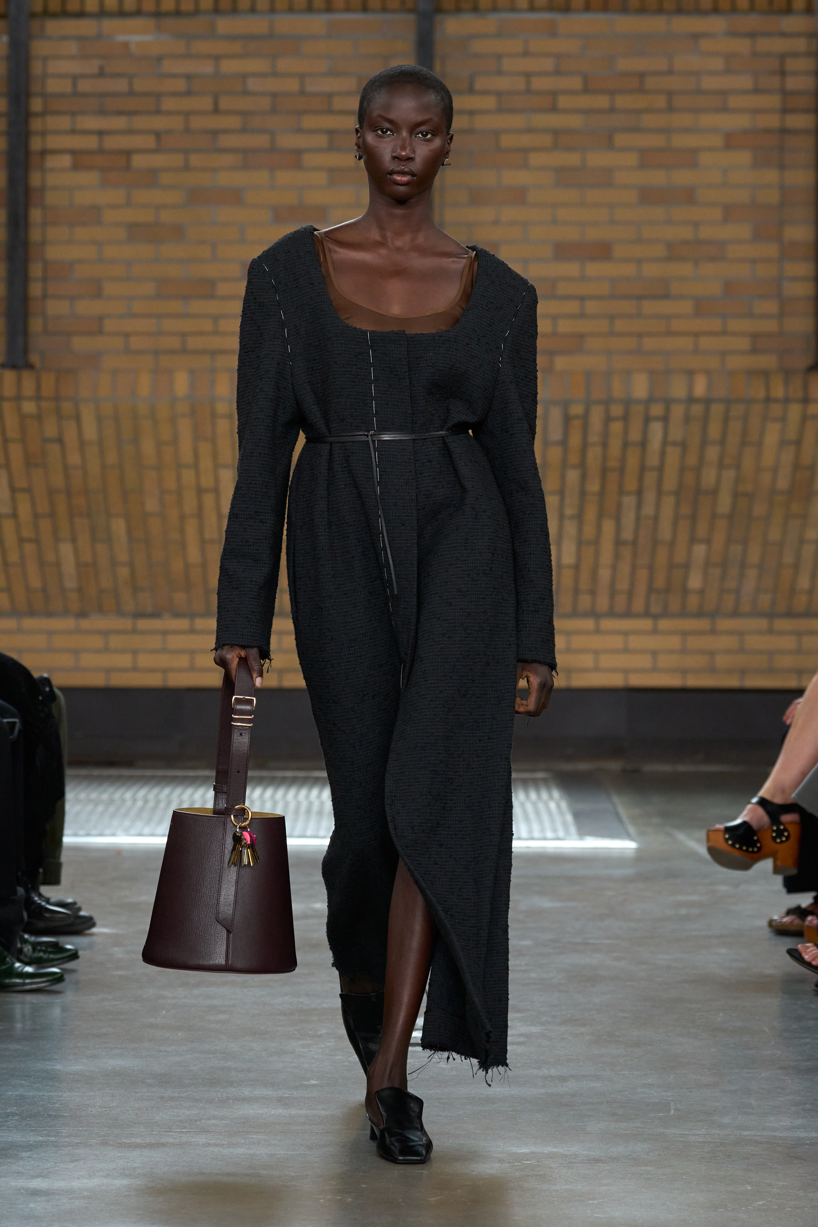 Models walking the calvin klein s/s 26 runway show.