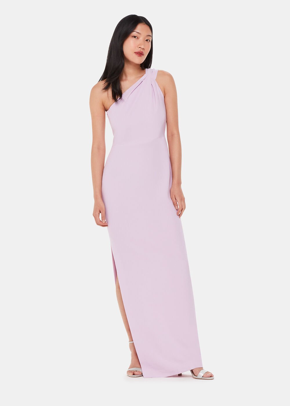 Lilac Bethan One Shoulder Maxi Dress