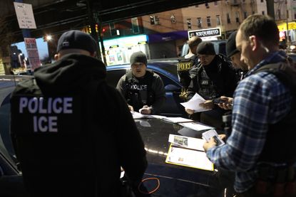 ICE agents in New York City.