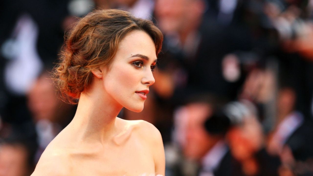 Keira Knightley on the red carpet at the 64th Venice Film Festiva